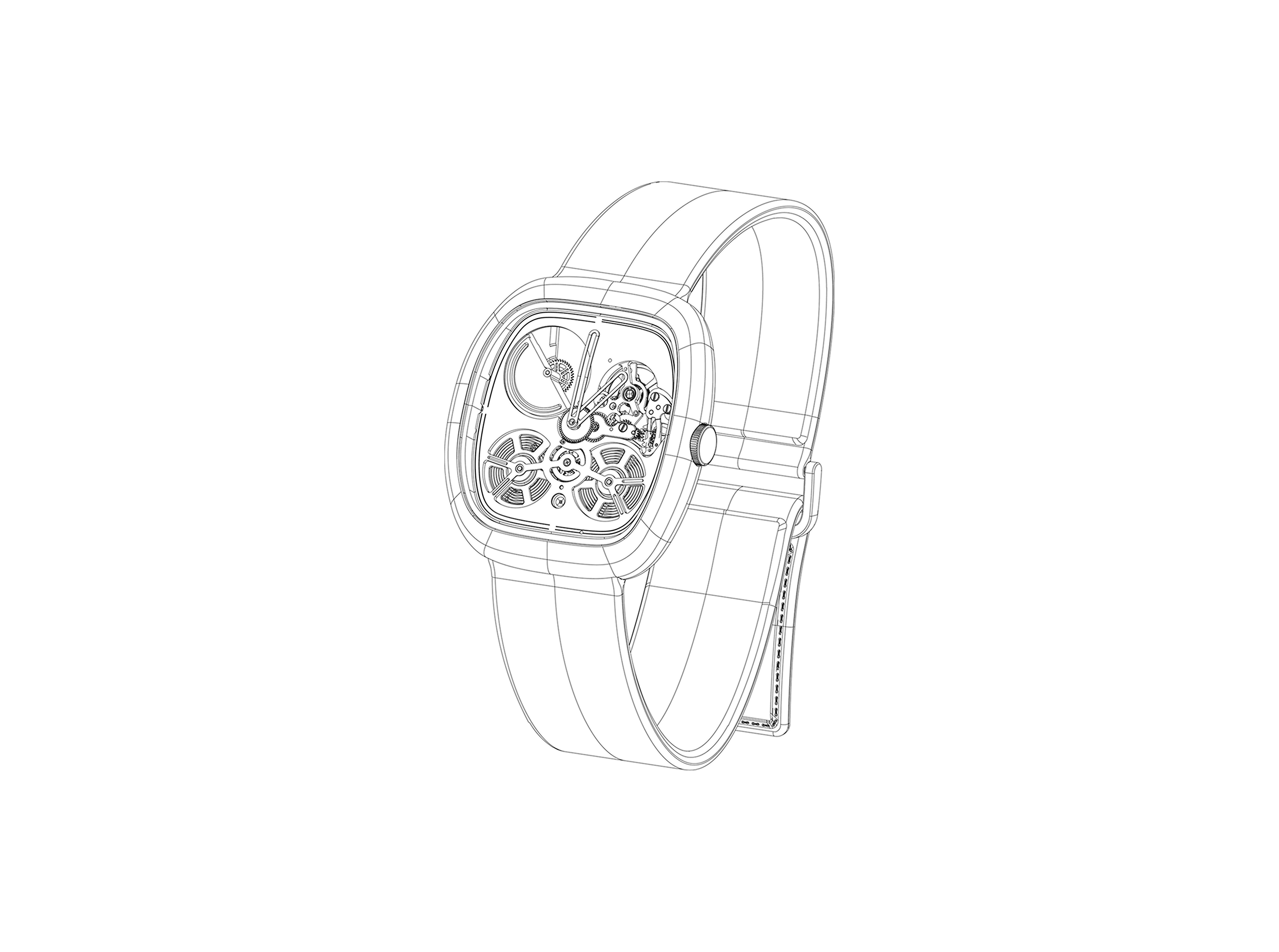 Blueprint drawing of the ACF-02